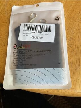 Arae Clear ID Badge Holder with Lanyard,  Thick Plastic ID Card Holder